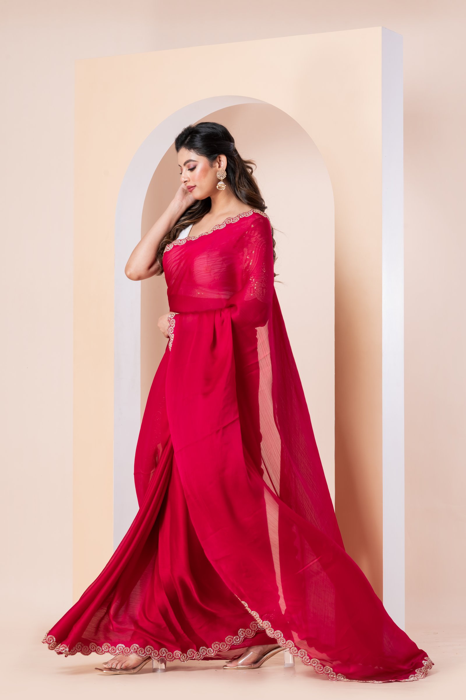 DESIGNER SAREE PINK