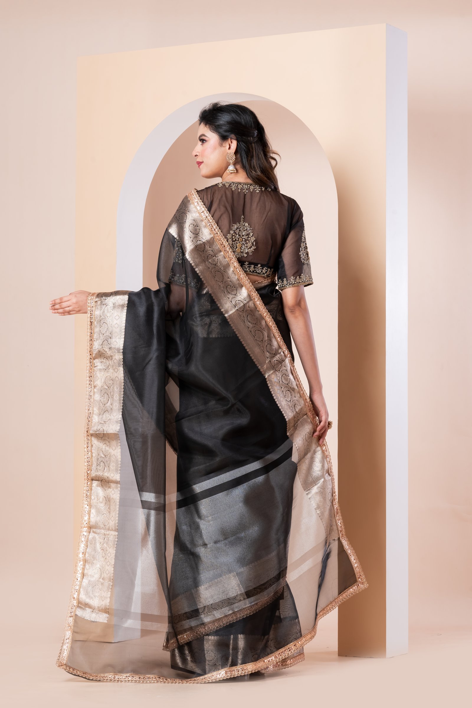 TISSUE ORGANZA BLACK